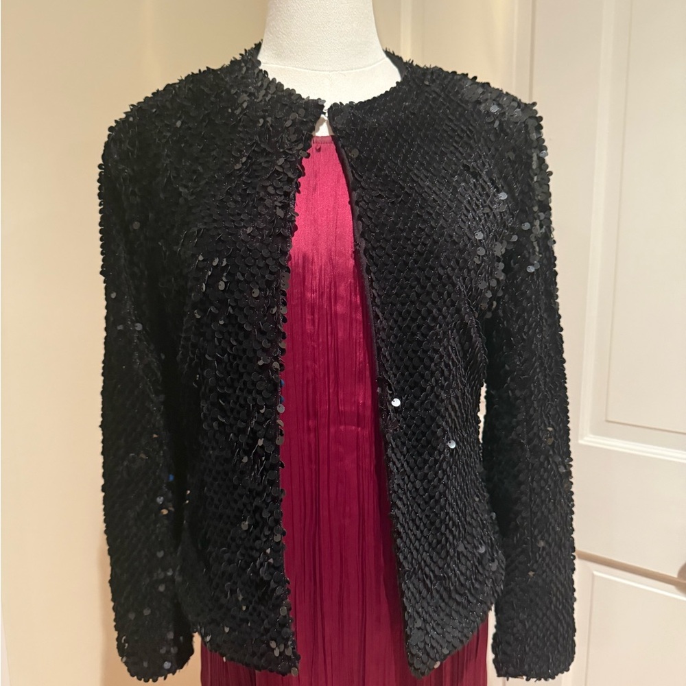 Adore Black Sequin Blazer - image 1